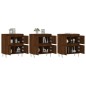 vidaXL Aparadores 3 uds madera contrachapada marrón roble vidaXL Aparadores 3 uds madera contrachapada marrón roble