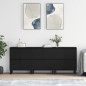 vidaXL Aparadores 3 uds madera contrachapada negro vidaXL Aparadores 3 uds madera contrachapada negro