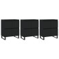 vidaXL Aparadores 3 uds madera contrachapada negro vidaXL Aparadores 3 uds madera contrachapada negro
