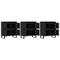 vidaXL Aparadores 3 uds madera contrachapada negro vidaXL Aparadores 3 uds madera contrachapada negro