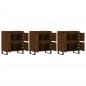 vidaXL Aparadores 3 uds madera contrachapada marrón roble vidaXL Aparadores 3 uds madera contrachapada marrón roble