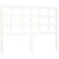 vidaXL Estructura cama de matrimonio con cabecero madera maciza blanco vidaXL Estructura cama de matrimonio con cabecero madera maciza blanco