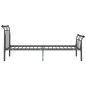 vidaXL Estructura de cama de metal negra 90x200 cm 