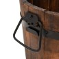 vidaXL Juego de maceteros cubo de madera 3 piezas madera maciza abeto