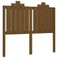 vidaXL Estructura de cama matrimonio con cabecero madera marrón miel vidaXL Estructura de cama matrimonio con cabecero madera marrón miel