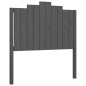 vidaXL Estructura de cama con cabecero madera maciza gris 100x200 cm vidaXL Estructura de cama con cabecero madera maciza gris 100x200 cm