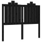 vidaXL Estructura de cama con cabecero madera maciza negro 120x200 cm vidaXL Estructura de cama con cabecero madera maciza negro 120x200 cm
