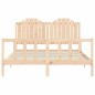 vidaXL Estructura de cama con cabecero madera maciza 160x200 cm vidaXL Estructura de cama con cabecero madera maciza 160x200 cm