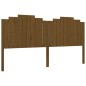 vidaXL Estructura cama y cabecero madera maciza marrón miel 200x200 cm