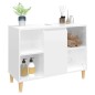 vidaXL Armario de lavabo madera contrachapada blanco brillo 80x33x60cm vidaXL Armario de lavabo madera contrachapada blanco brillo 80x33x60cm