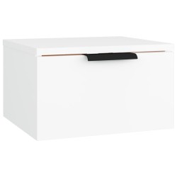 vidaXL Mesita de noche de pared blanco 34x30x20 cm