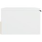 vidaXL Mesita de noche de pared blanco 34x30x20 cm vidaXL Mesita de noche de pared blanco 34x30x20 cm
