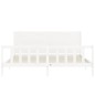 vidaXL Estructura cama de matrimonio con cabecero madera maciza blanco vidaXL Estructura cama de matrimonio con cabecero madera maciza blanco