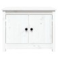 vidaXL Mesa de centro de madera maciza de pino blanco 71x49x55 cm vidaXL Mesa de centro de madera maciza de pino blanco 71x49x55 cm