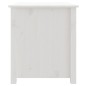 vidaXL Mesa de centro de madera maciza de pino blanco 71x49x55 cm vidaXL Mesa de centro de madera maciza de pino blanco 71x49x55 cm