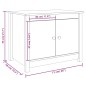 vidaXL Mesa de centro de madera maciza de pino blanco 71x49x55 cm vidaXL Mesa de centro de madera maciza de pino blanco 71x49x55 cm