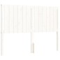 vidaXL Estructura de cama con cabecero madera maciza blanco 140x200 cm vidaXL Estructura de cama con cabecero madera maciza blanco 140x200 cm