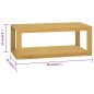 vidaXL Armario de baño de pared madera maciza de teca 90x45x35 cm vidaXL Armario de baño de pared madera maciza de teca 90x45x35 cm