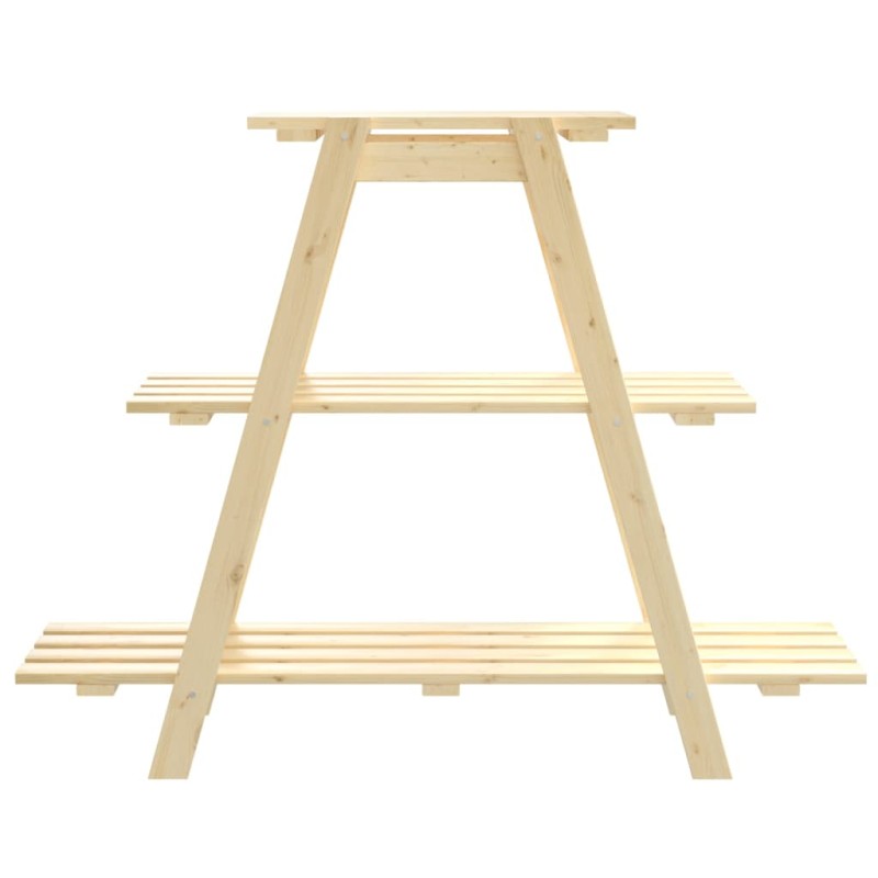vidaXL Estantería para flores madera maciza de pino 101x23x79 cm vidaXL Estantería para flores madera maciza de pino 101x23x79 cm