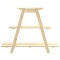vidaXL Estantería para flores madera maciza de pino 101x23x79 cm vidaXL Estantería para flores madera maciza de pino 101x23x79 cm