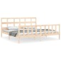 vidaXL Estructura de cama con cabecero madera maciza 200x200 cm vidaXL Estructura de cama con cabecero madera maciza 200x200 cm