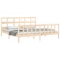 vidaXL Estructura de cama con cabecero madera maciza 200x200 cm vidaXL Estructura de cama con cabecero madera maciza 200x200 cm