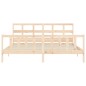vidaXL Estructura de cama con cabecero madera maciza 200x200 cm vidaXL Estructura de cama con cabecero madera maciza 200x200 cm