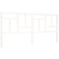 vidaXL Estructura cama de matrimonio con cabecero madera maciza blanco vidaXL Estructura cama de matrimonio con cabecero madera maciza blanco