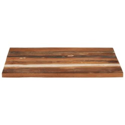 vidaXL Tablero mesa cuadrada madera reciclada maciza 70x70 cm 25-27 mm