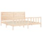 vidaXL Estructura de cama con cabecero madera maciza 200x200 cm vidaXL Estructura de cama con cabecero madera maciza 200x200 cm