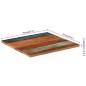 vidaXL Tablero mesa cuadrada madera reciclada maciza 70x70 cm 25-27 mm vidaXL Tablero mesa cuadrada madera reciclada maciza 70x70 cm 25-27 mm