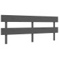 vidaXL Estructura de cama con cabecero madera maciza gris 200x200 cm vidaXL Estructura de cama con cabecero madera maciza gris 200x200 cm