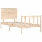 vidaXL Estructura de cama individual con cabecero madera maciza vidaXL Estructura de cama individual con cabecero madera maciza