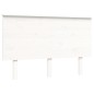 vidaXL Estructura de cama con cabecero madera maciza blanco 140x190 cm vidaXL Estructura de cama con cabecero madera maciza blanco 140x190 cm