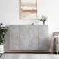 vidaXL Armario de pared 2 unidades gris hormigón 69,5x34x90 cm vidaXL Armario de pared 2 unidades gris hormigón 69,5x34x90 cm