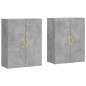 vidaXL Armario de pared 2 unidades gris hormigón 69,5x34x90 cm vidaXL Armario de pared 2 unidades gris hormigón 69,5x34x90 cm