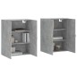 vidaXL Armario de pared 2 unidades gris hormigón 69,5x34x90 cm vidaXL Armario de pared 2 unidades gris hormigón 69,5x34x90 cm