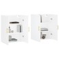 vidaXL Armarios de pared 2 unidades blanco 69,5x34x90 cm vidaXL Armarios de pared 2 unidades blanco 69,5x34x90 cm