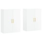 vidaXL Armario de pared 2 unidades blanco brillante 69,5x34x90 cm vidaXL Armario de pared 2 unidades blanco brillante 69,5x34x90 cm