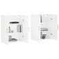 vidaXL Armario de pared 2 unidades blanco brillante 69,5x34x90 cm vidaXL Armario de pared 2 unidades blanco brillante 69,5x34x90 cm