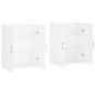 vidaXL Armario de pared 2 unidades blanco brillante 69,5x34x90 cm vidaXL Armario de pared 2 unidades blanco brillante 69,5x34x90 cm