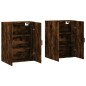 vidaXL Armarios de pared 2 unidades roble ahumado 69,5x34x90 cm vidaXL Armarios de pared 2 unidades roble ahumado 69,5x34x90 cm