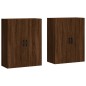vidaXL Armarios de pared 2 unidades marrón roble 69,5x34x90 cm vidaXL Armarios de pared 2 unidades marrón roble 69,5x34x90 cm