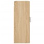 vidaXL Armario de pared 2 unidades roble Sonoma 69,5x34x90 cm