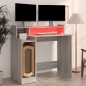 vidaXL Escritorio con LED madera contrachapada gris sonoma 97x45x90 cm vidaXL Escritorio con LED madera contrachapada gris sonoma 97x45x90 cm