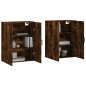 vidaXL Armarios de pared 2 unidades roble ahumado 69,5x34x90 cm vidaXL Armarios de pared 2 unidades roble ahumado 69,5x34x90 cm