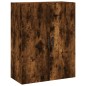 vidaXL Armarios de pared 2 unidades roble ahumado 69,5x34x90 cm vidaXL Armarios de pared 2 unidades roble ahumado 69,5x34x90 cm