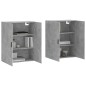 vidaXL Armario de pared 2 unidades gris hormigón 69,5x34x90 cm vidaXL Armario de pared 2 unidades gris hormigón 69,5x34x90 cm