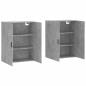 vidaXL Armario de pared 2 unidades gris hormigón 69,5x34x90 cm vidaXL Armario de pared 2 unidades gris hormigón 69,5x34x90 cm