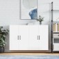 vidaXL Armario de pared 2 unidades blanco brillante 69,5x34x90 cm vidaXL Armario de pared 2 unidades blanco brillante 69,5x34x90 cm
